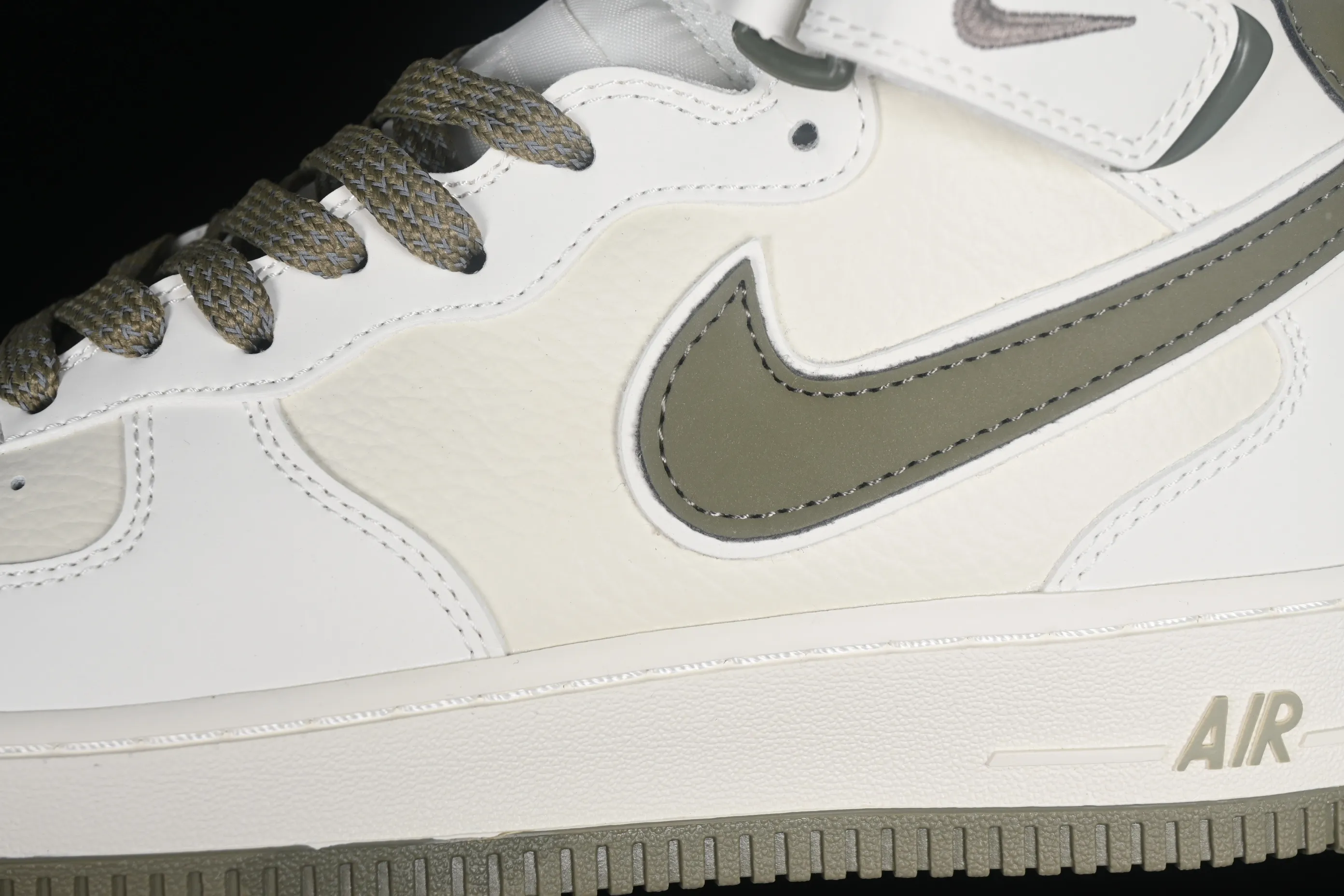 All categories Nk Air Force 1 Air Force series Nk Air Force 1 Mid Air Force mid-top Nk Air Force 1'07 Mid beige green hook Starry Air Force One mid-top casual sneakers SH0235-577